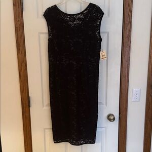 Relativity Black Lace Midi Dress